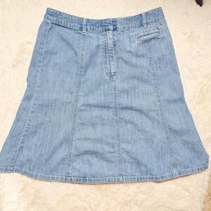 L.L. Bean light-wash denim skirt